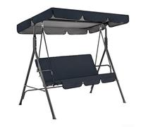 Feeshoppher Set di coperture per sedie da giardino in tessuto Oxford 210D, protezione per la parte superiore e la seduta dei mobili da esterno, 164 x 114 x 15 cm e 130 x 48 x 8 cm, impermeabile