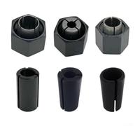 Feeshoppher Set di mandrini e dadi per fresatrice, assortimento di 6 pezzi tra cui dimensioni da 1/4", 1/2", 12,7-6 mm, 12,7 mm-8 mm, 1/2 pollici-3/8 pollici, lavorazione di precisione per