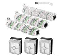 Feeshoppher Set di ricambio per Bissell Pet Pro (modelli 3011, 3055, 3277, 3279, 3276A) - Rotolo di microfibra e nylon Dual-Clean, 2787 + 2 × 2788 Pet Rolls + Cleani