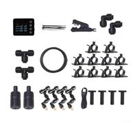 Feeshoppher Spruzzatore intelligente per foresta pluviale con doppio controllo della pompa e timer, sistema di nebulizzazione automatico per rettili e piante, supporta fino a 12 ugelli, umidificatore