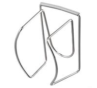 Feeshoppher Supporto a clip in acciaio inox per palla da tennis, per allenamento di pickleball e tennis, colore argento, design leggero e sicuro per tenere una palla per allenatori di pratica