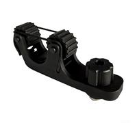 Feeshoppher Supporto per pagaia per pesca, staffa in ABS per fissare pagaie standard sulla canoa, design con cinghia a rullo a sgancio rapido per uso a mani libere, nero (C)