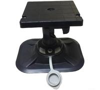 Feeshoppher Supporto regolabile Fish Finder per zattera o barca da pesca con rotazione di 360 gradi Base a sgancio rapido Leggero 330g PVC e Nylon Costruzione Secure Locking Mec