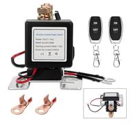 Feeshoppher Telecomando wireless per batteria, interruttore relè 12 V 24 V, kit di avviamento e scollegamento della batteria, con protezione anti scarico, disabilita motore remoto, design compatto