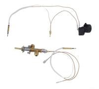 Feeshoppher Termocoppia per riscaldatore da patio per esterni, valvola di controllo di sicurezza con termocoppia e interruttore di inclinazione, kit di ricambio per valvola di intercettazione a gas in