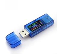 Feeshoppher Tester USB Misuratore di corrente di tensione con display LCD a colori IPS da 0,96 pollici per testare la capacità della banca di potere mobile di tensione di energia resistenza corrente e