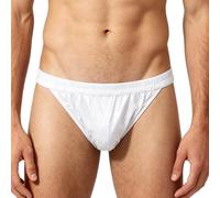 FEESHOW Uomo Pannolini Intimo Prova Perdite Uomini Pannolini Plastica Copri per Anziani Copertura Pannolino Impermeabile Anziani Feste Rave Avorio L
