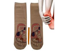 Feet Relief Stocking - 11.81x3.15 Inch Dimensioning, Manual Stick Massage Tool Component, Holiday Wellness Support Interface, Soft Natural Fabric Finishing | Accessory for Men & Women Wellness