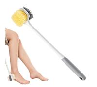 Feet Scrubber, Double Sided Long Handle Bathing Tool, Heel Sole Brushing | Shower Feet Scrubbing Brush For Elderly Men Women Adults Bathroom Dorm Apartment Spa Center