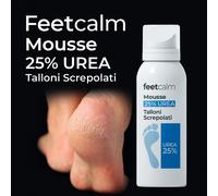 FEETCALM idratazione TALLONI SCREPOLATI MOUSSE UREA 25% Assorbimento Rapido