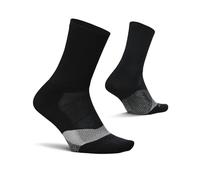 Feetures Elite Light Cushion Mini Crew Sock - Calzino Sportivo con Compressione mirata - Medio, Nuovo Nero (1 Paio)