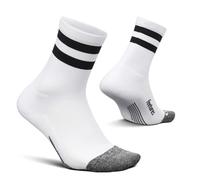 Feetures Elite Light Cushion Mini Crew Sock - Calzino Sportivo con Compressione mirata - Medio, off-Bianco (1 Paio)