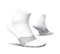 Feetures - Elite Ultra Light - Quarter - Calzini sportivi da corsa per uomo e donna, bianco, M