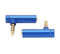 Feezroun 2-Pack Adattatore Angolare da 3,5 Mm, Connettore Stereo Placcato | Spina per cuffie a forma di L, lega di alluminio, per telefono cellulare, tablet, laptop, desktop, fotocamera digitale MP3