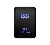 FEFHFKZCZZ 1 Pz 3A 12V Faretto Di Alimentazione AUX Batteria Interruttore A Pulsante LED Blu Adatto For Toyota Adatto For Kluger/Highlander Adatto For Toyota(Led Light Bar)