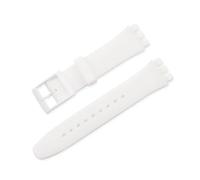 FEFHFKZCZZ 12 Mm, 16, 17, 19, 20 For Swatch, Cinturino In Gomma Colorato Di Ricambio For Orologio Da Polso Donna E Uomo, Accessori(White,12mm)