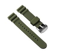 FEFHFKZCZZ Cinturino in gomma e silicone da 22 mm adatto for Seiko No. 5 SKX009, for Water Ghost, for Canned(Light green-lychee)