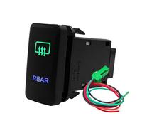 FEFHFKZCZZ Interruttore A Pulsante Verde E Blu For Verricello Da 12 V, Barra Luminosa A LED For Auto, Compressore, AUX, ON/OFF, Adatto For Toyota E For Tacoma.(REAR)