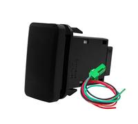 FEFHFKZCZZ Interruttore A Pulsante Verde E Blu For Verricello Da 12 V, Barra Luminosa A LED For Auto, Compressore, AUX, ON/OFF, Adatto For Toyota E For Tacoma.(BLANK-ON OFF)