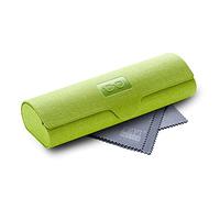 FEFI - Robusta Custodia Rigida Porta Occhiali Donna con Effetto Lino Colorato