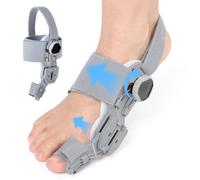 Fefod Alluce Valgo Correttore, Tutore Alluce Valgo con Manopola Regolabile, Divaricatore Alluce Valgo, Proteggi le Dita dei Ppiedi e Allevia il Dolore, Sinistro e Destro