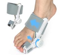 Fefod Alluce Valgo Correttore, Tutore Alluce Valgo con Manopola Regolabile, Divaricatore Alluce Valgo, Proteggi le Dita dei Ppiedi e Allevia il Dolore, Sinistro e Destro