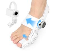 Fefod Alluce Valgo Correttore, Tutore Alluce Valgo con Manopola Regolabile, Divaricatore Alluce Valgo, Proteggi le Dita dei Ppiedi e Allevia il Dolore, Sinistro e Destro