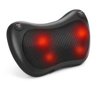 Fefod Cuscino Massaggiante Shiatsu, Cuscini per Massaggi Elettrici con 4 Massaggio Nodi e 3 Modalità, Cambio di Direzione Automatico, Collo Riscaldante Rilassarsi Muscolare, per Auto da Ufficio a Casa