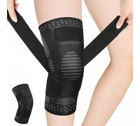 Fefod Ginocchiera Ortopedica regolabile, Tutore Ginocchio a Compressione Ginocchiere Palestra, Antiscivolo Fascia Ginocchio Ortopedica per Artrosi Ginocchio, Menisco Lesionato, Sportiva