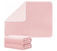 Fefod Set di 2 Traversa Impermeabile, 85*90 CM Panno per l’incontinenza, 100% Traverse Impermeabile Letto Super Assorbente, 4 Strati, Lavabile, per Bebè Bambini Adulti Animale Domestico, Anziane
