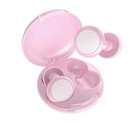 Fefod Tappi Orecchie Dormire, SNR 45 dB Tappi Auricolari in Silicone, Riutilizzabili Super Confortevoli Tappi per Orecchie, con 4 Paia in XS/S/M/L per Sonno, Concentrazione, Viaggi e Iperacusia