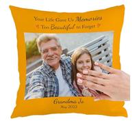 Fegiuly Federa per cuscino personalizzata con simpatia, con immagine personalizzata per la perdita della persona cara, regalo commemorativo per familiari o amici, regalo per la perdita della persona