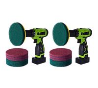 Fegtrty 16 pezzi Kit di Pulizia per Elettrodi per Spazzole per Scrubber per Piastrelle Da 5 Pollici (Trapano NON Incluso)