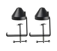 Fegtrty 2 morsetti di montaggio da tavolo in metallo a sbalzo per microfono a sospensione braccio a forbice supporto