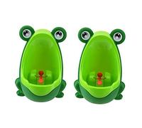 Fegtrty 2 x Fun Pot bambini orinatoio a forma di rana (verde)