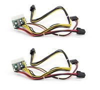 Fegtrty 2 x PCI-E 6PIN Input DC 12V 300W DC-ATX-300W 24Pin ATX Switch Modulo di alimentazione PSU