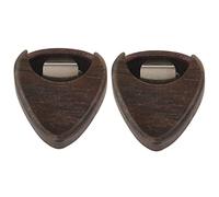 Fegtrty 2X Guitar Pick Box Portable Pick Nel Legno di Rosa Pick per Chitarra Accessori per Strumenti Musicali per Strumento Un Corda