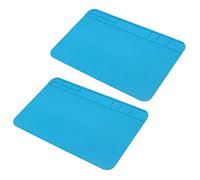 Fegtrty 2X Isolamento Silicone Saldatura Riparazione Mat Resistente al Pad di per Telefono Mobile PCB BGA Saldatore Riparazione Pad