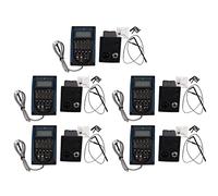 Fegtrty 5X Equalizzatore 5 Bande Equalizzatore, Sintonizzatore Preamplificatore con Sintonizzatore LCD