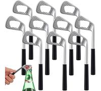 Fegtrtyoa 10 Pezzi Apribottiglie da Golf con da Golf, Regalo di Birra Originale, Decorazione da Golf, Apribottiglie per Golfisti, Amanti del Golf e Appassionati di Birra