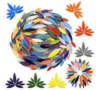 Fegtrtyoa 1000 G di Piastrelle A Mosaico di Petali per, Piastrelle Mosaico Fiori in Ceramica, Foglie di Fiori Sfuse per Decorazioni Domestiche, Artistico DIY