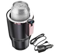 Fegtrtyoa 2 In 1 Smart Car Scaldabicchieri e Raffreddatore Tazza Automatica con Funzioni di Raffreddamento e Riscaldamento Isolamento per Bevande per Bicchieri C