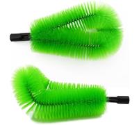 Fegtrtyoa 2 Pcs Rain Gutter Guard Cleaner Tool Gutter Cleaning Brush With 2 Brush Heads Roofing Tool Adaptation Thread Interface