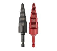 Fegtrtyoa 2 Pezzi 5In1 Espansore Tubo di Rame per Condizionatore D'Aria con Punta da Trapano Swage Tube Expander Wine Red & Black Strumenti In Tubi di Rame Morbido o Acciaio per Riparazione HVAC