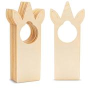 Fegtrtyoa 20 Pezzi di Maniglie per Porte in Legno Non Finite, Cartellini per Maniglie per Pittura, DIY, per Casa, Ufficio, Hotel, Decorazioni per Uso Aziendale B