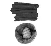 Fegtrtyoa 200 Pezzi Usa e Getta per Capelli In Polipropilene Reti per Capelli Non Tessuti per il Servizio di Ristorazione, Copertura per Dormire per Operatori Alimentari, Laboratorio, Ospedale Nero