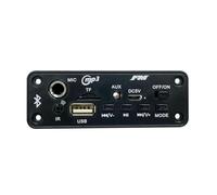 Fegtrtyoa 2x5W Bluetooth Amplificatore Scheda Decodifica MP3 Lettore Mp3 Auto Ricarica Radio FM Modulo Microfono TF USB Amplificatore