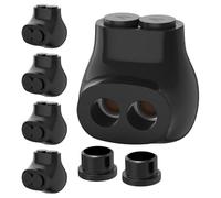 Fegtrtyoa 5 PCS Connettori Multi-Cavi Isolati A 2 Porta Singola Entrata Splice Elettrico Connettore di Alimentazione Elettrica InterConnect Terminali Pre-Riempiti con Connettori A Filo di Rame 4-14 AW