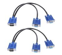 Fegtrtyoa Adattatore Convertitore VGA Splitter 1 A 2 Femmina Dual Monitor Tipo Y Video SVGA