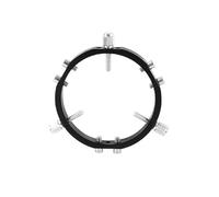 Fegtrtyoa Anelli di Bloccaggio per Guida Astrofotografica A 3 Punti Star Finder Mount per Puntatore Telescopico 100mm Nero